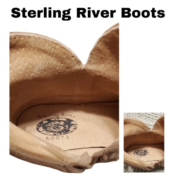 Sterling River Studded Leather Ankle Boots - Size 9, Brand New - Picture 5 of 6